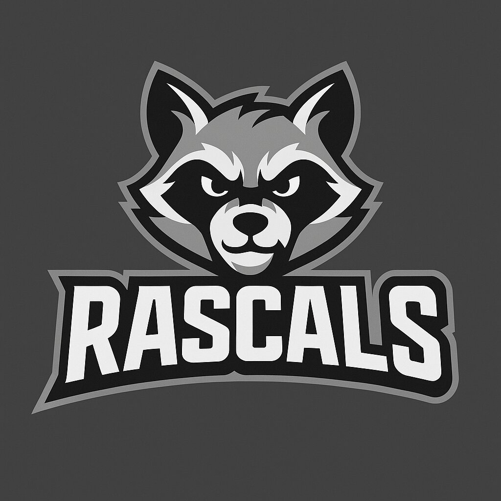 XP Potion and Rascals Esports partnership graphic featuring the Rascals raccoon team logo